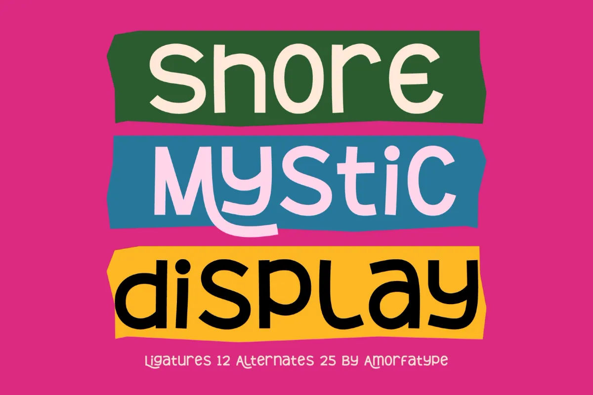 Shore Mystic - Playful Display Font