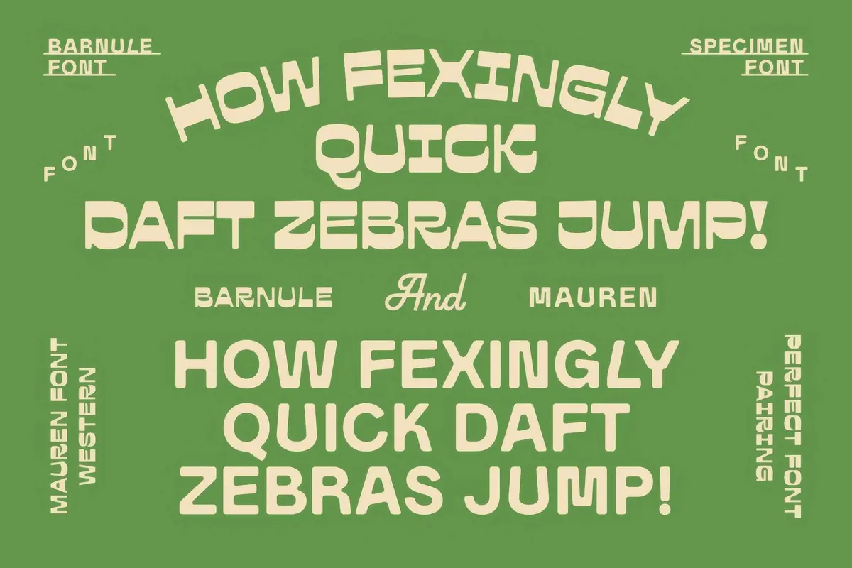 Barnule & Mauren — Western Font Duo