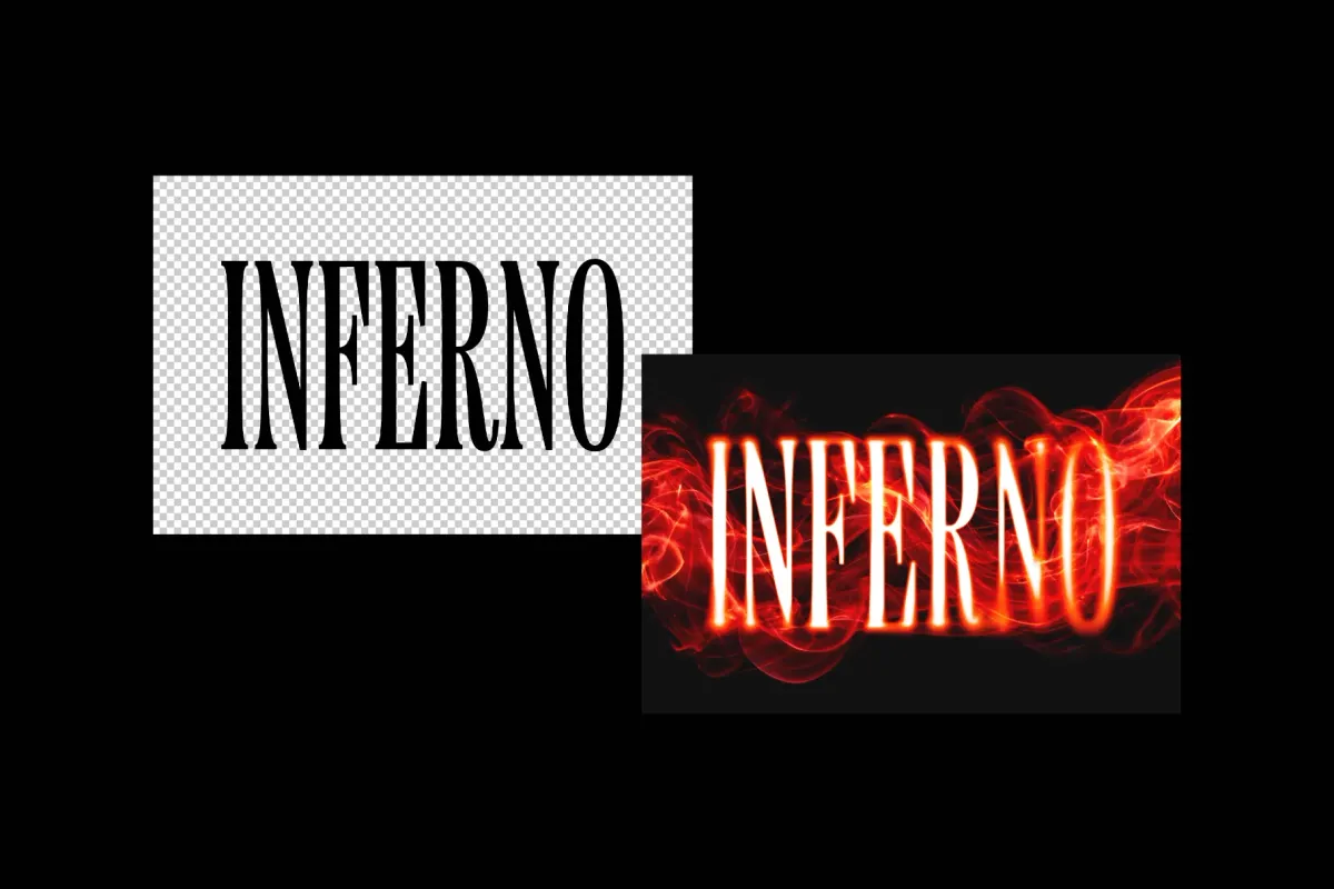 Fire Glow Text Effect
