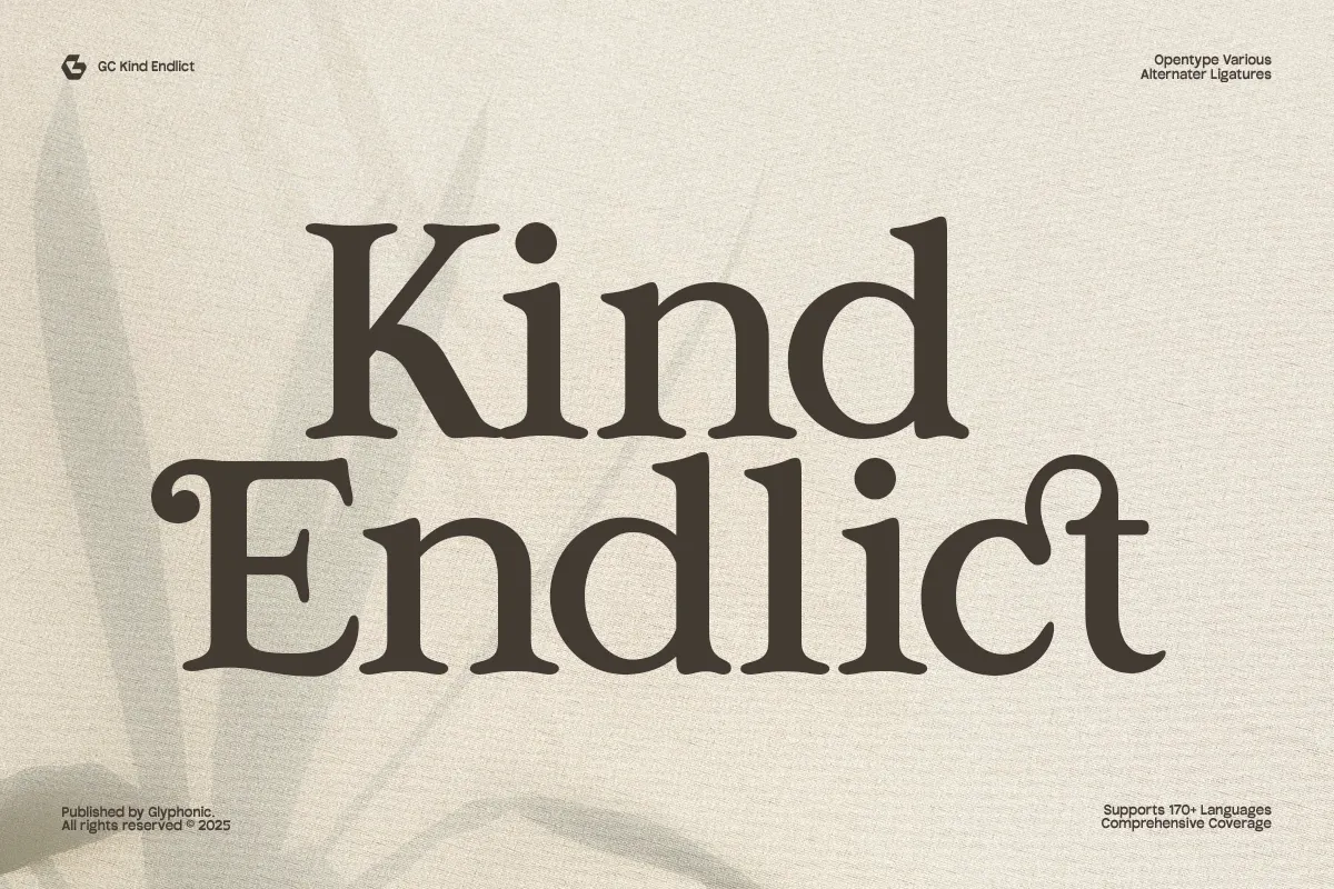GC Kind Endlict – Elegant RetroSerif