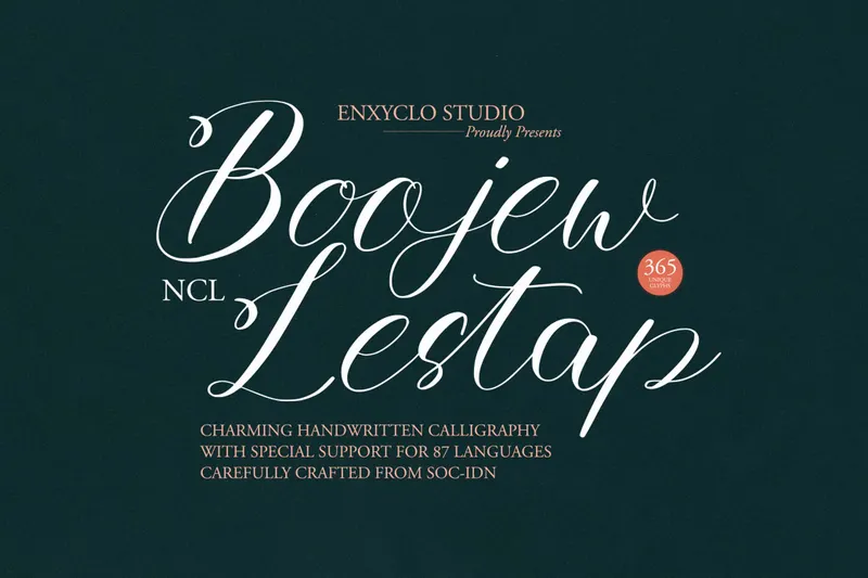 Boojew Lestap Script Font