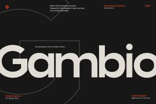 GC Gambio - Modern Sans Grotesque