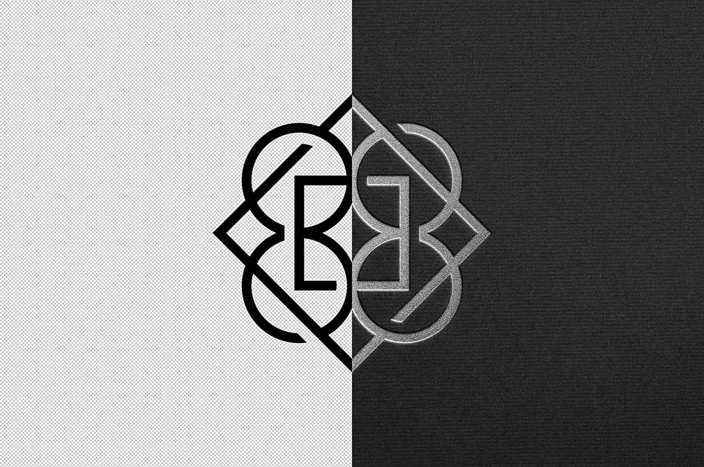 Silver Foil Logo Mockup