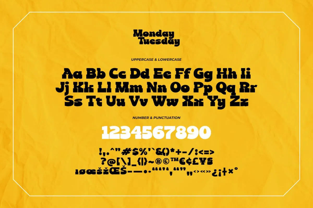 Monday Tuesday - Retro Cartoon Font