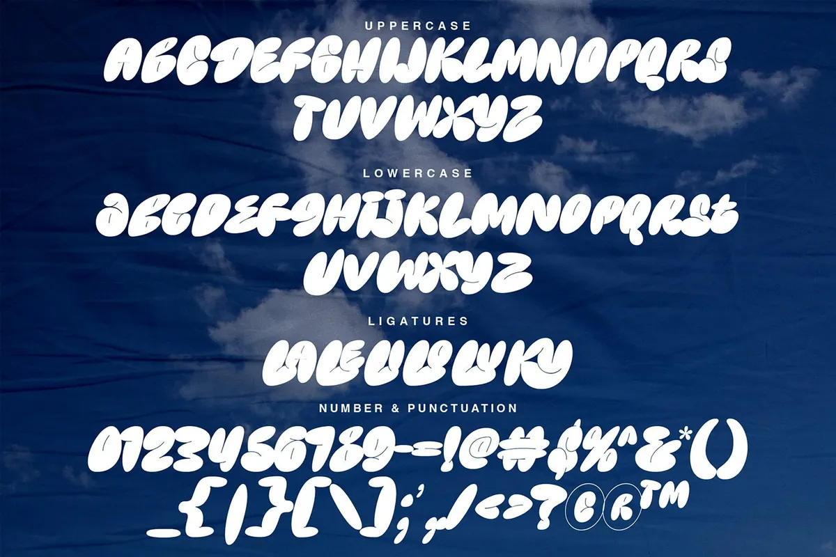 Puffy Kloky Bubble Font