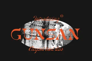 Gunsan Display Font