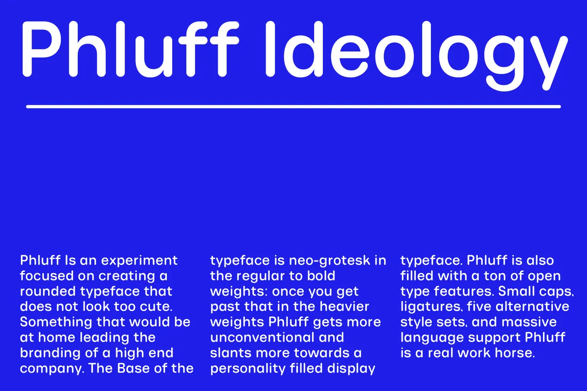 Phluff - Rounded Sans Variable Family