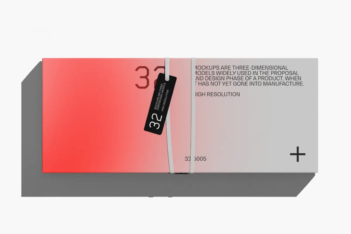 Paper Box & Hang Tag Mockup