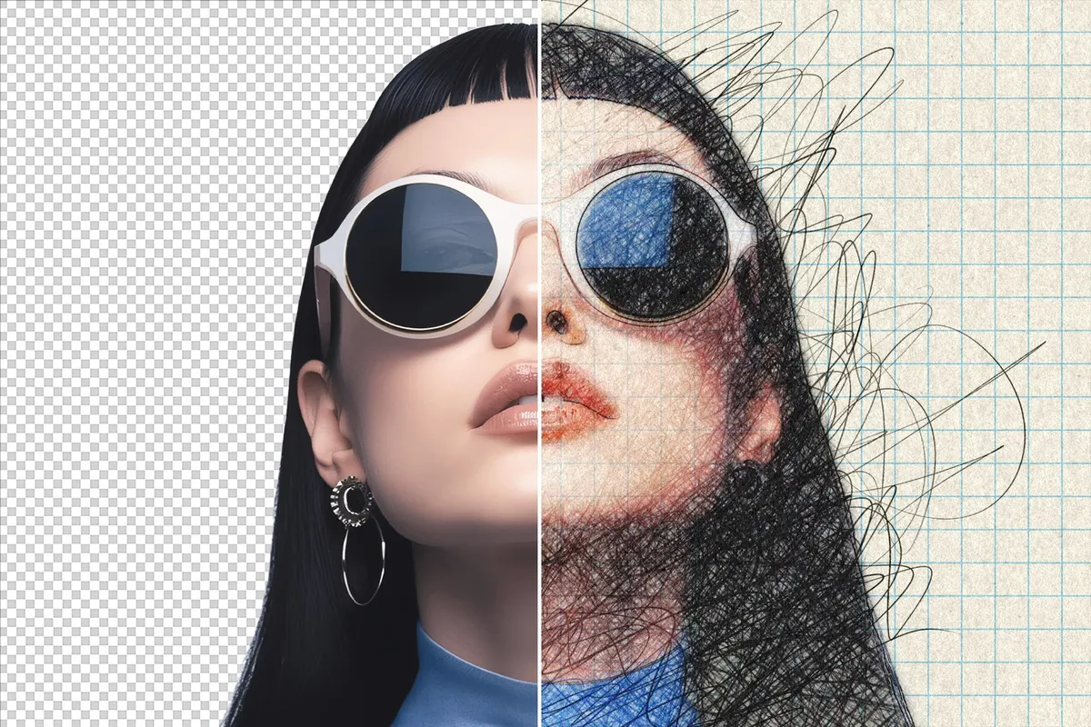Soft Pencil Sketch Photo Effect