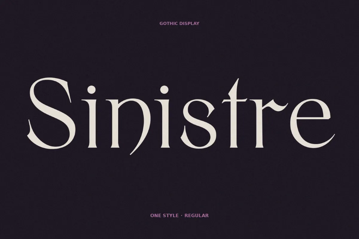 Sinistre - Decadent Horror Font