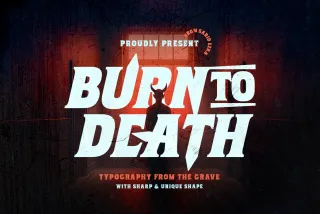 Burn to Death - Terrific Horror Font