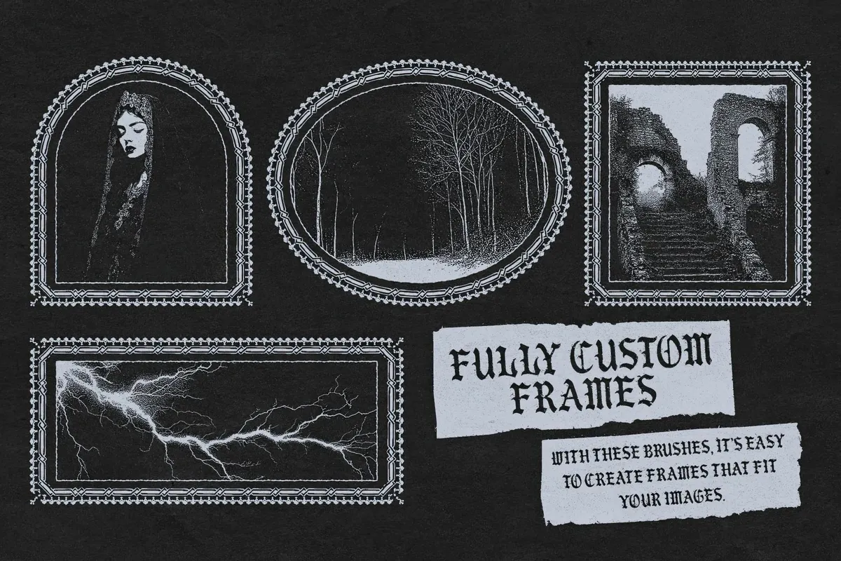 Frames Brushes for Adobe Illustrator