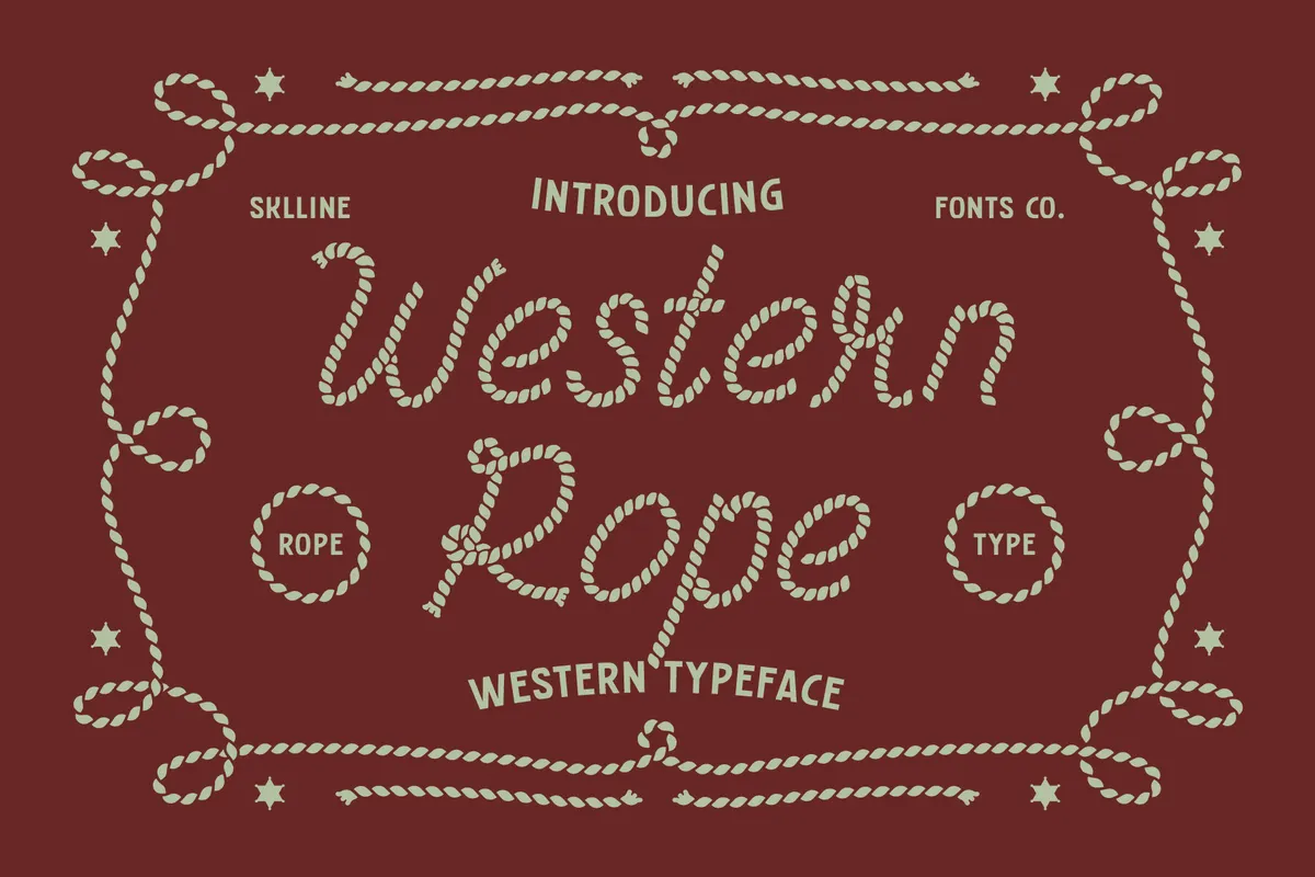 Western Rope - Western Script Font