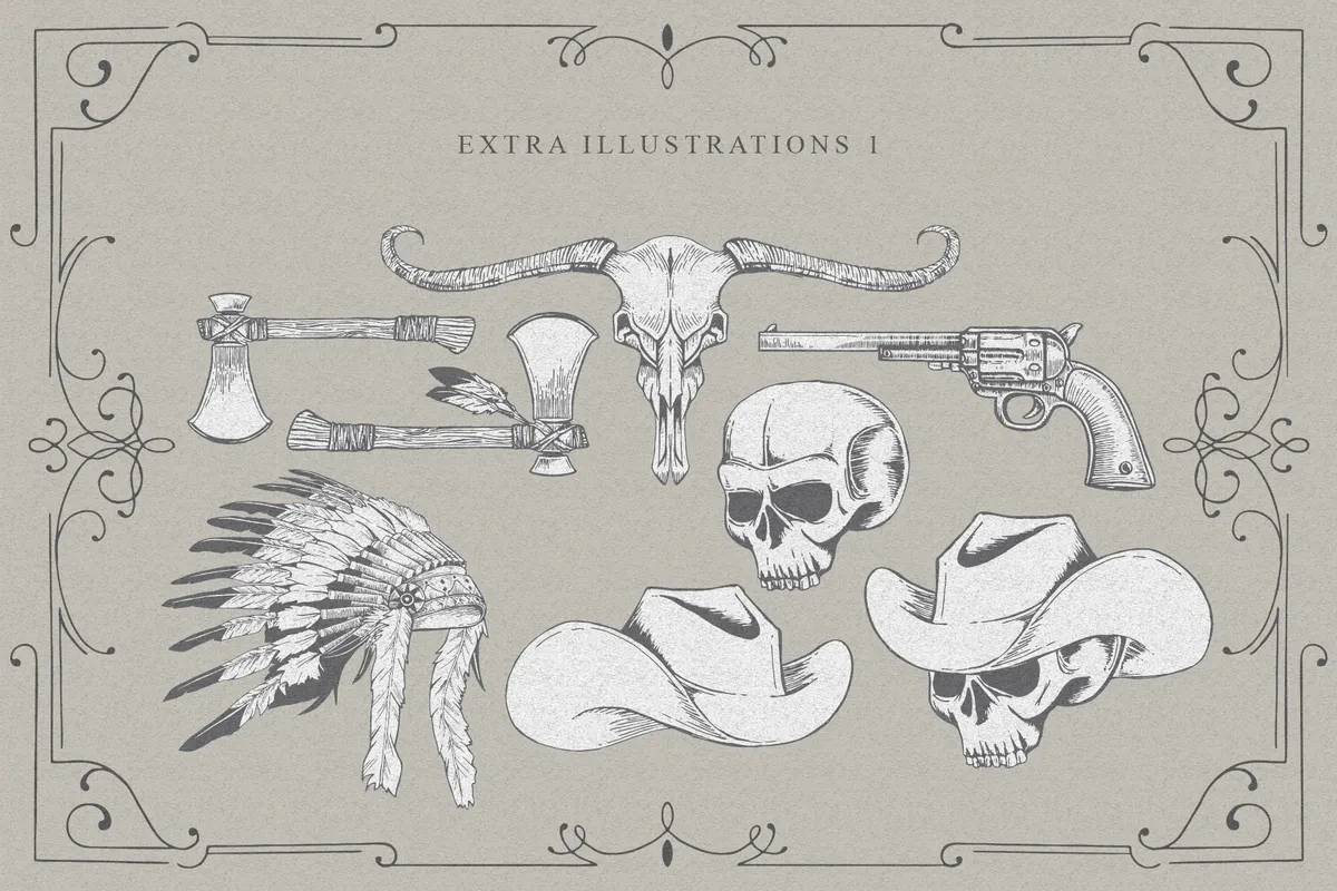 Bullhawk - Vintage Western Font