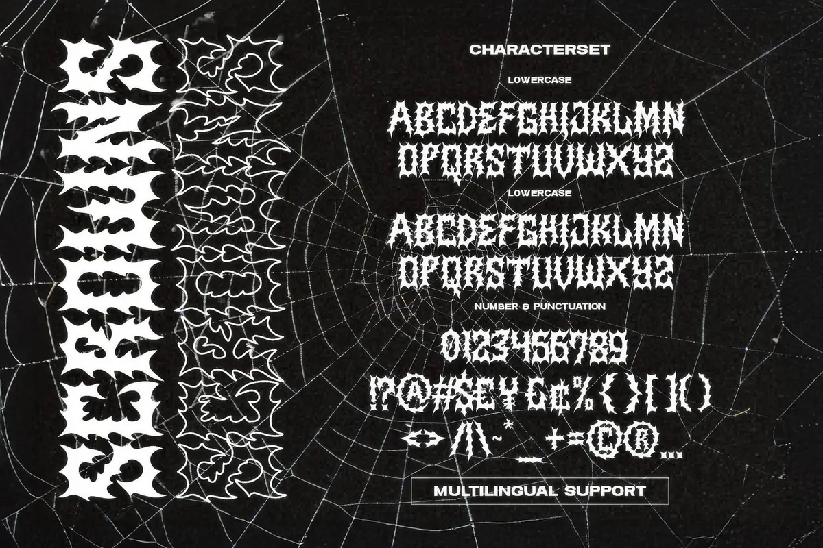 Scrowns — Metalhead Font
