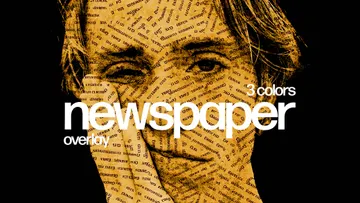 Newspaper Overlay Photo Effect