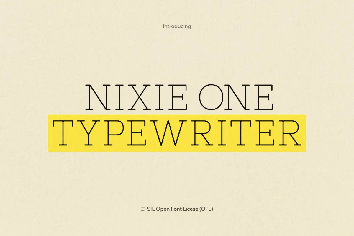 Nixie One Typewriter