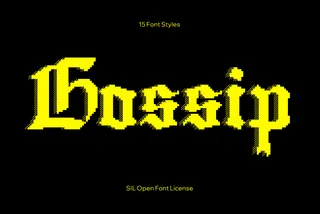 Gossip Gothic Pixel Font