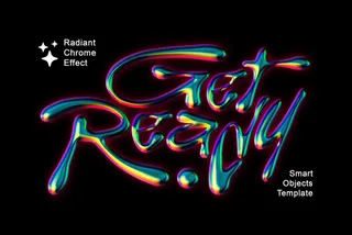Radiant Chrome Text & Logo Effect