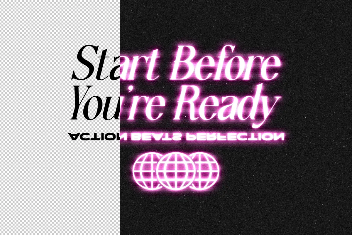 Neon Sign Text Effect