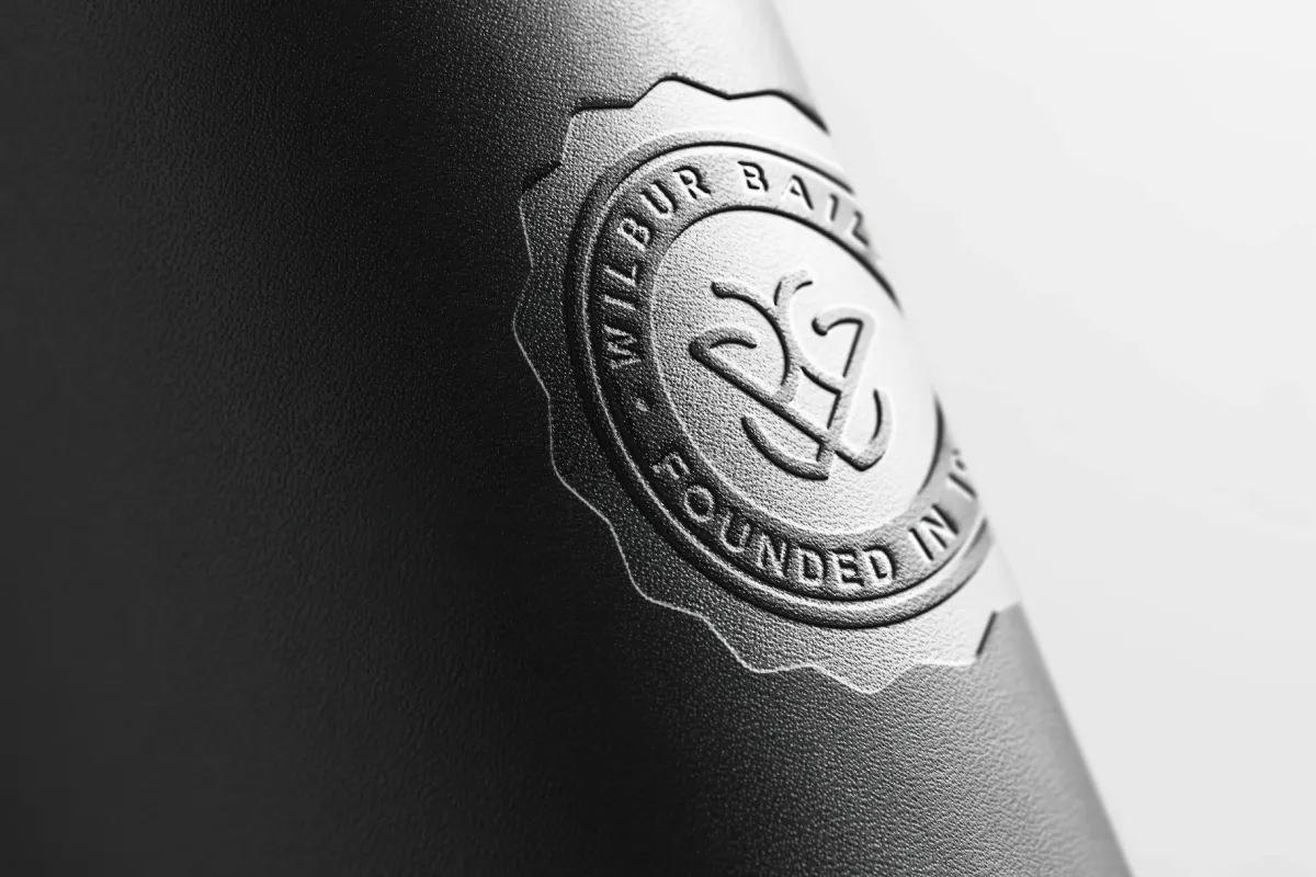 Leather Deboss Seal Mockup