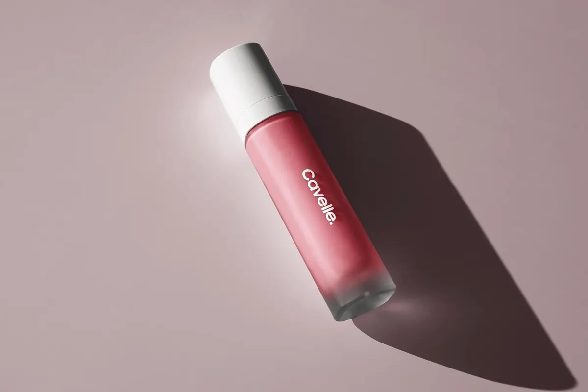 Matte Glass Cosmetic Bottle Mockup
