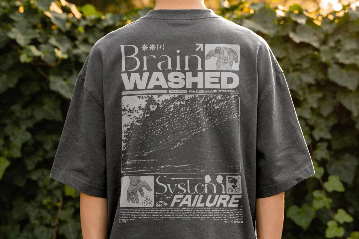 Back Print T-Shirt Mockup