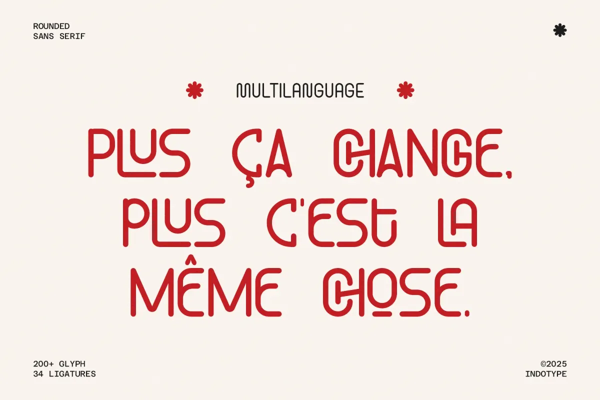 Monostrata - Geometric Rounded Sans Font