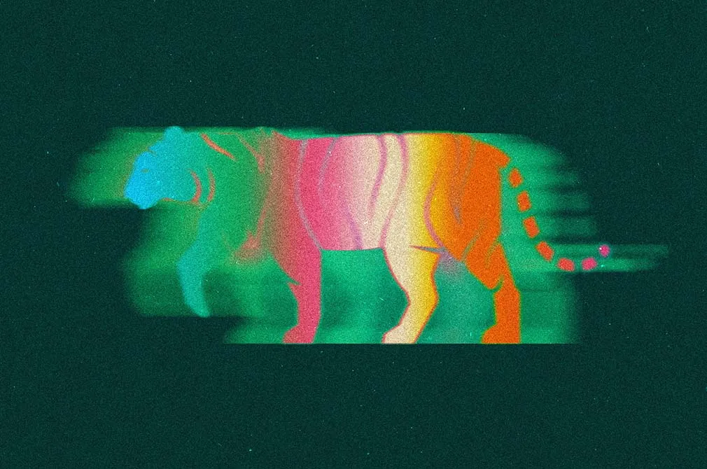 Blurred Spray Stencils Effect