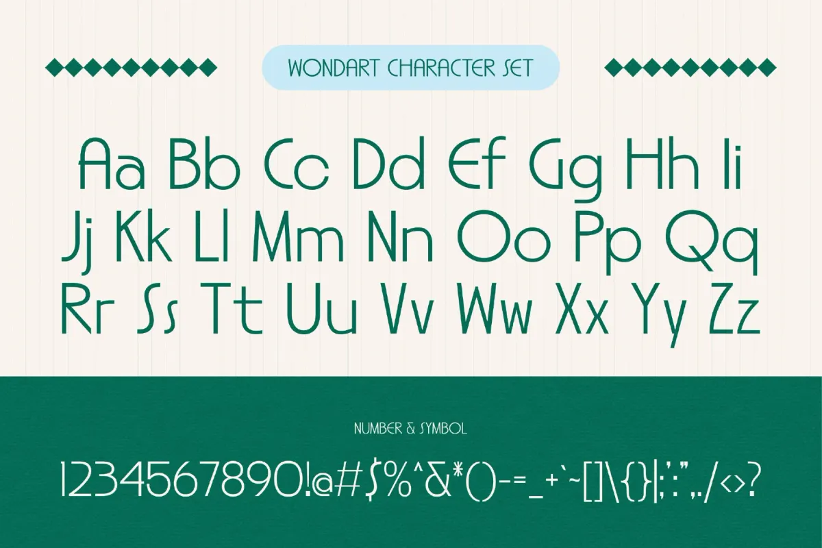 Wondart - 1920s Art Deco Font