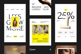 Skincare Instagram Canva & Affinity Template - Luura