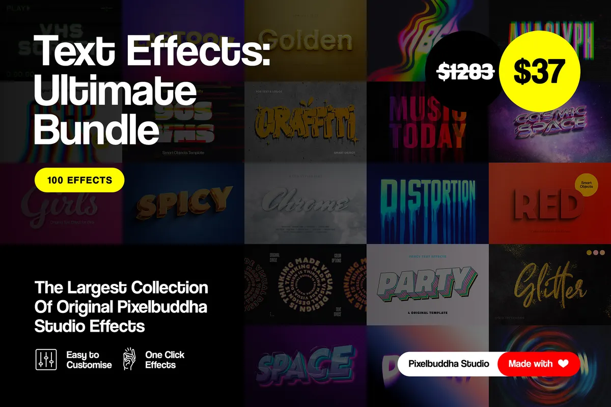 Ultimate Photoshop Text Effects Bundle