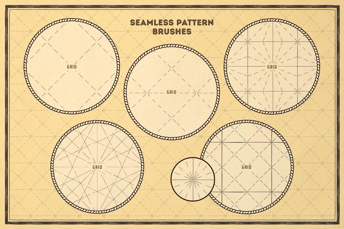 Vintage Map: Procreate Brushes