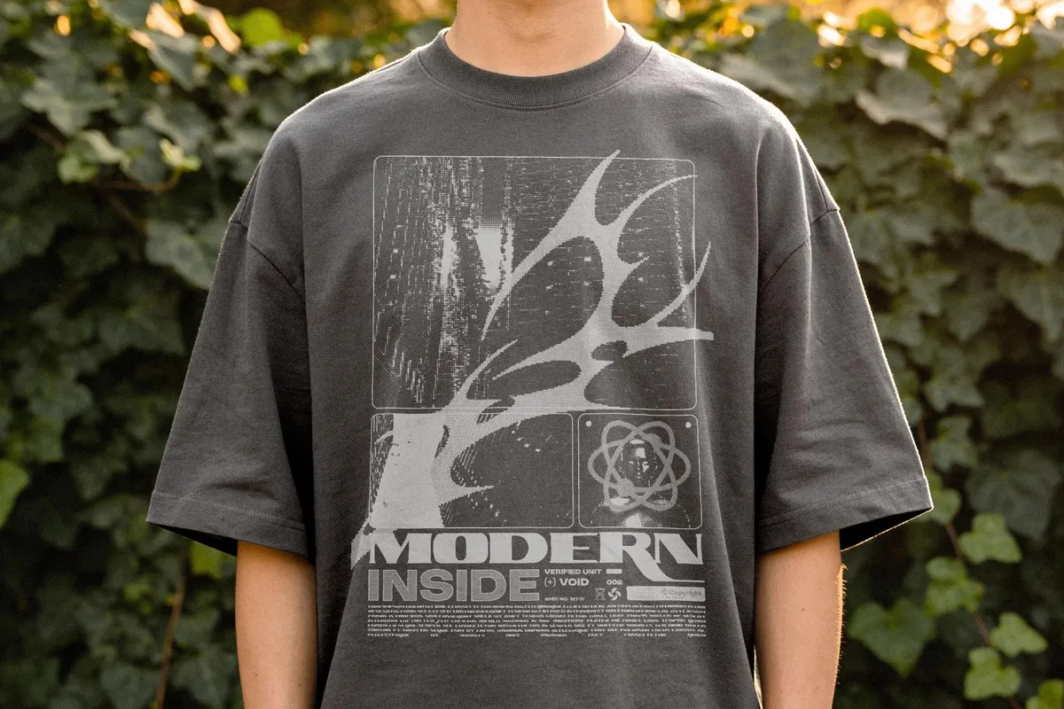 Front Print T-Shirt Mockup
