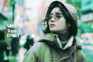 VHS Tape Photo Effect