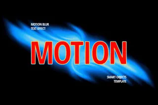 Motion Blur Text Effect