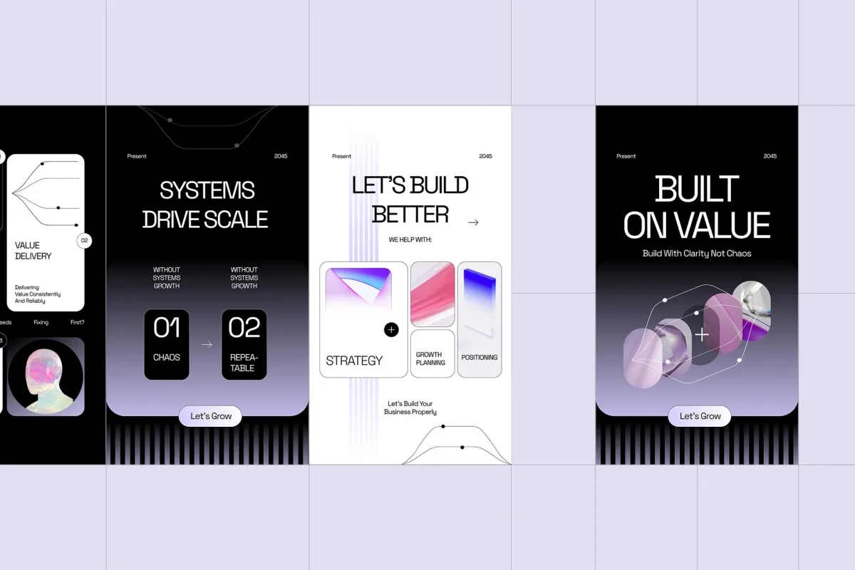 Business Market Value Instagram Pack for Affinity