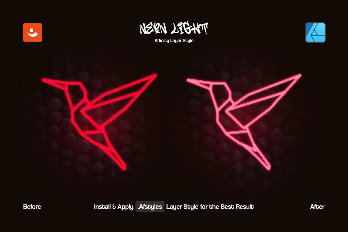 Neon Light Affinity Designer Brushes