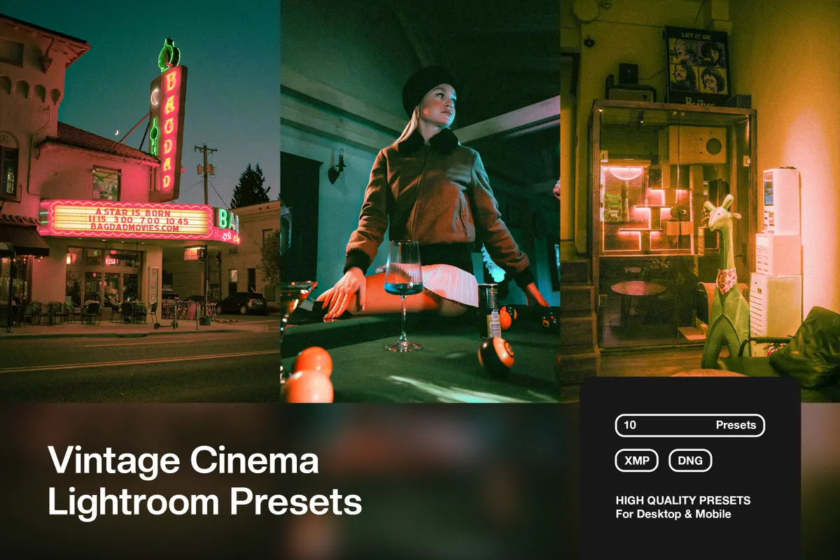 Vintage Cinema Lightroom Presets