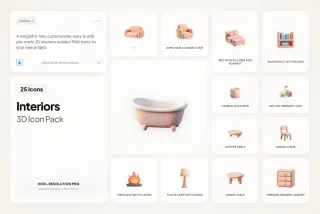 3D Interior Icons