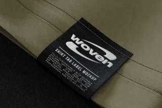 Woven Tag Label Embroidery Mockup