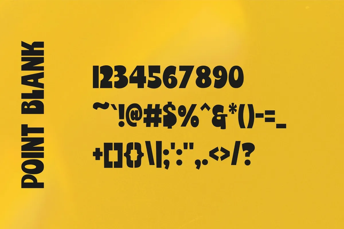 Point Blank - Display Typeface