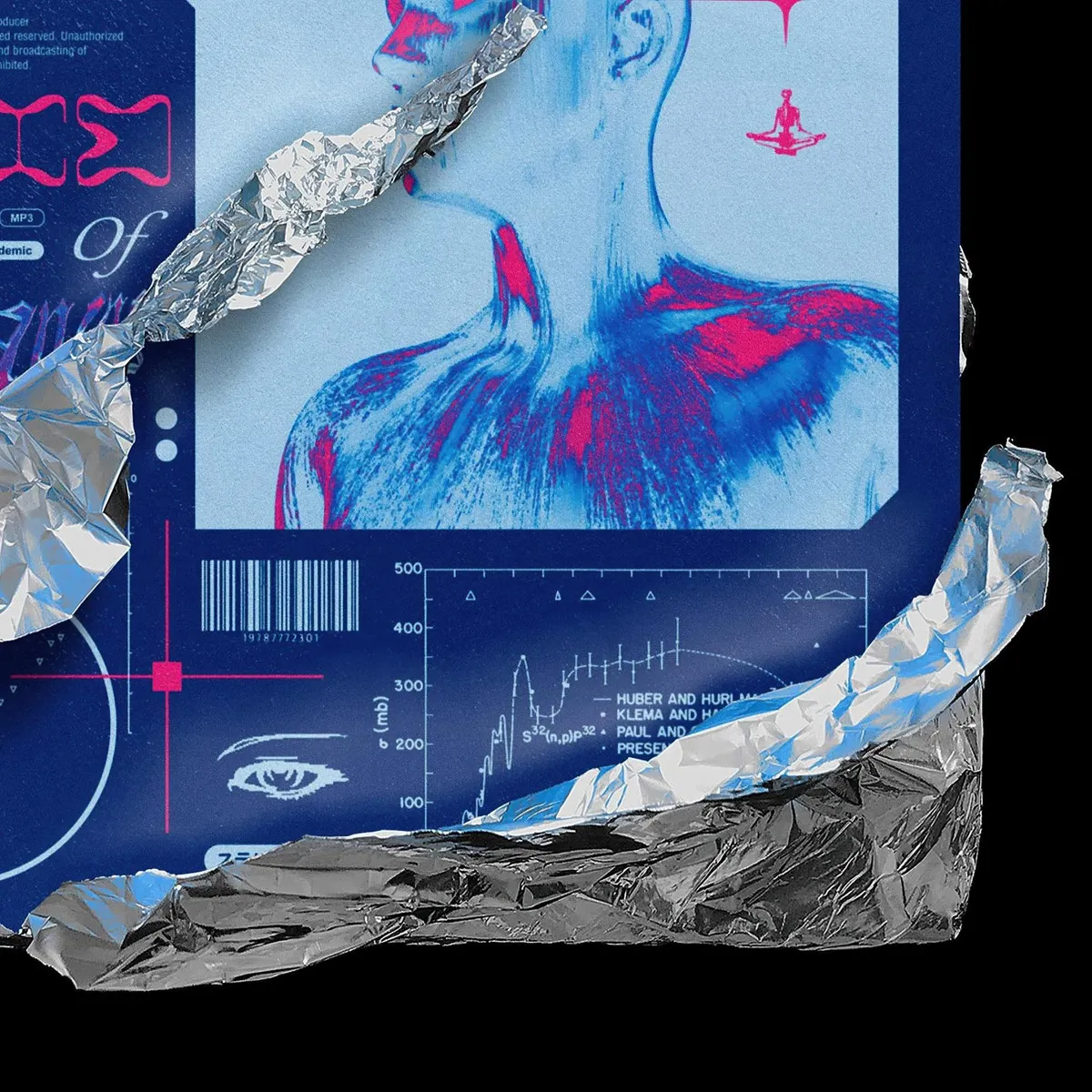 Metal Wrap CD Cover Mockup