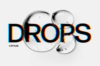Water Drops Text Effect