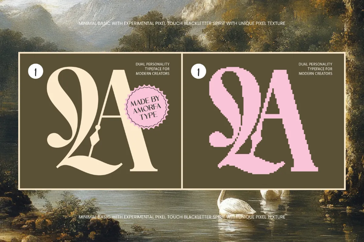 Choire - Blackletter Pixel Display Font