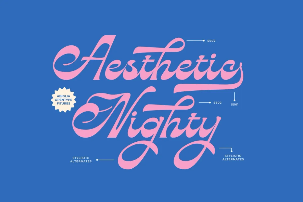 Abiglia - Chunky Handwritten Script Font