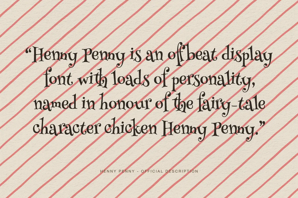 Henny Penny — Free Festive Display Font