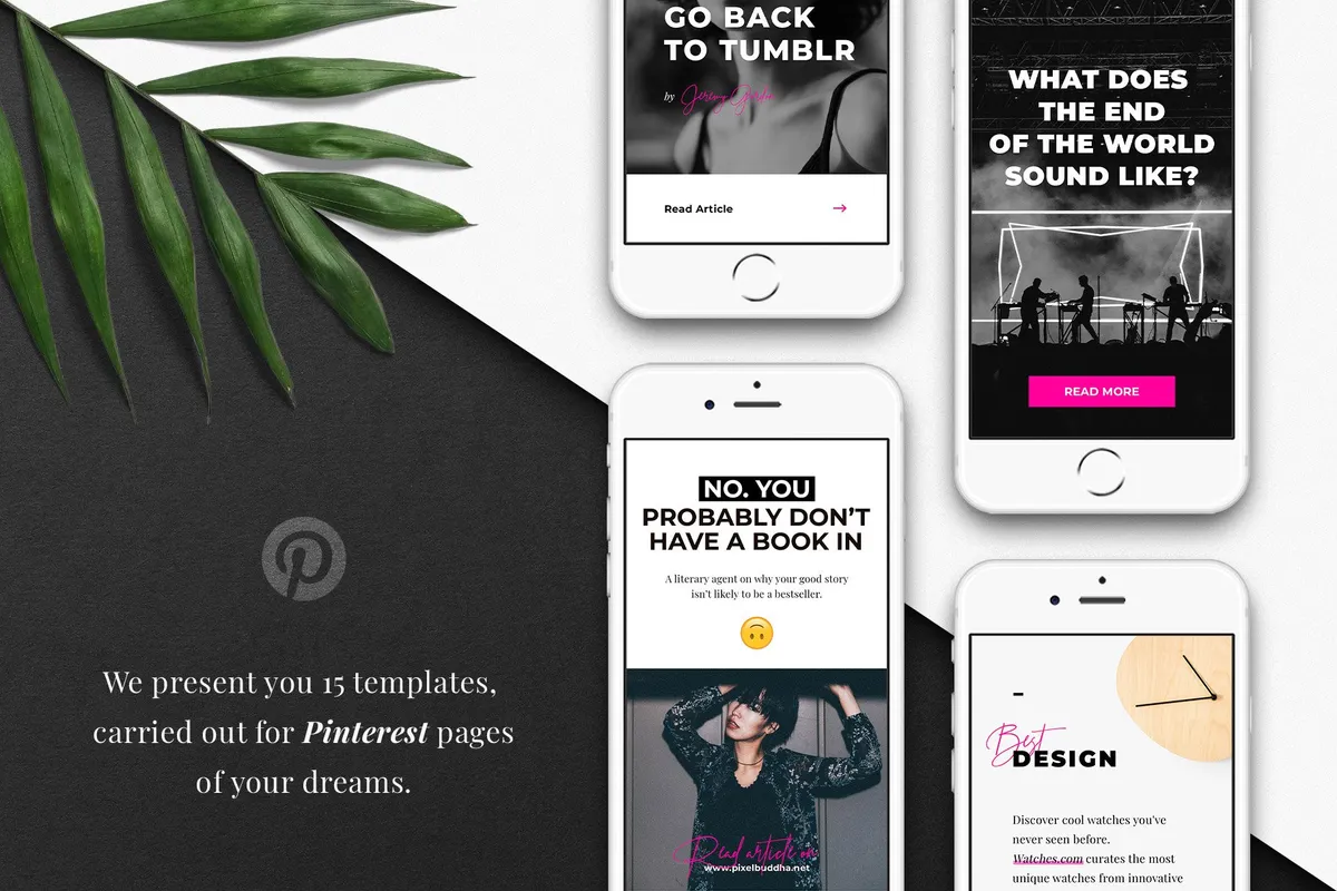 The Reviewer Pinterest Templates
