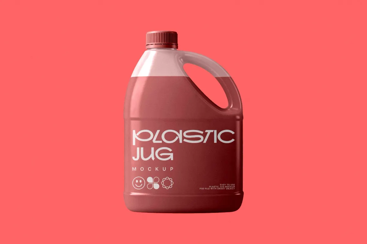 Plastic Jug Mockup