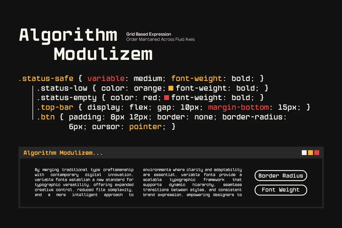 GC Vensca Mono - Modern Monospace Font